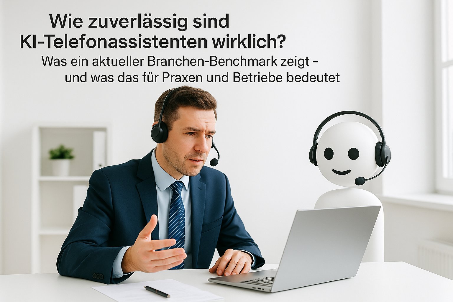 Praxisleitfaden: Wie zuverlässig sind KI-Telefonassistenten wirklich? Was ein aktueller Branchen-Benchmark zeigt - und was das für Praxen und Betriebe bedeutet erfolgreich implementieren