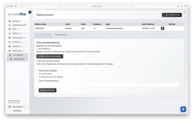 API Konfiguration